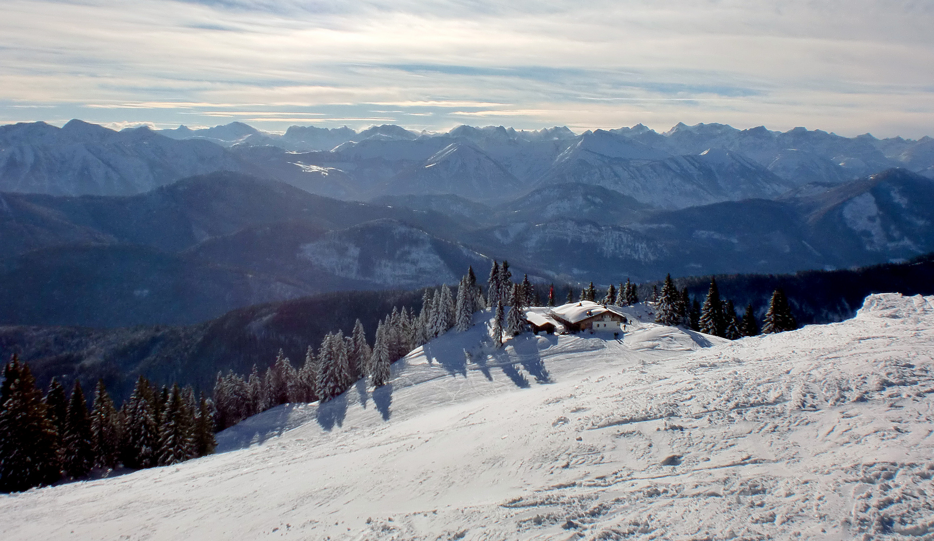 Kaiserwetter am Brauneck zum Ski Opening am 19.12.2010