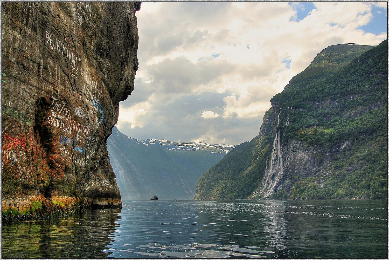 Kajak-Tour auf dem Geiranger-Fjord zu dem 7-Schwestern-Wasserfall Variante2: Norweg.reise 2012