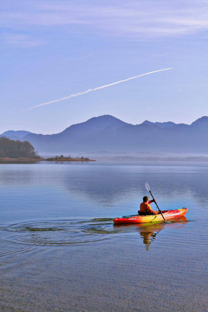 Kajakfahrer im Chiemsee