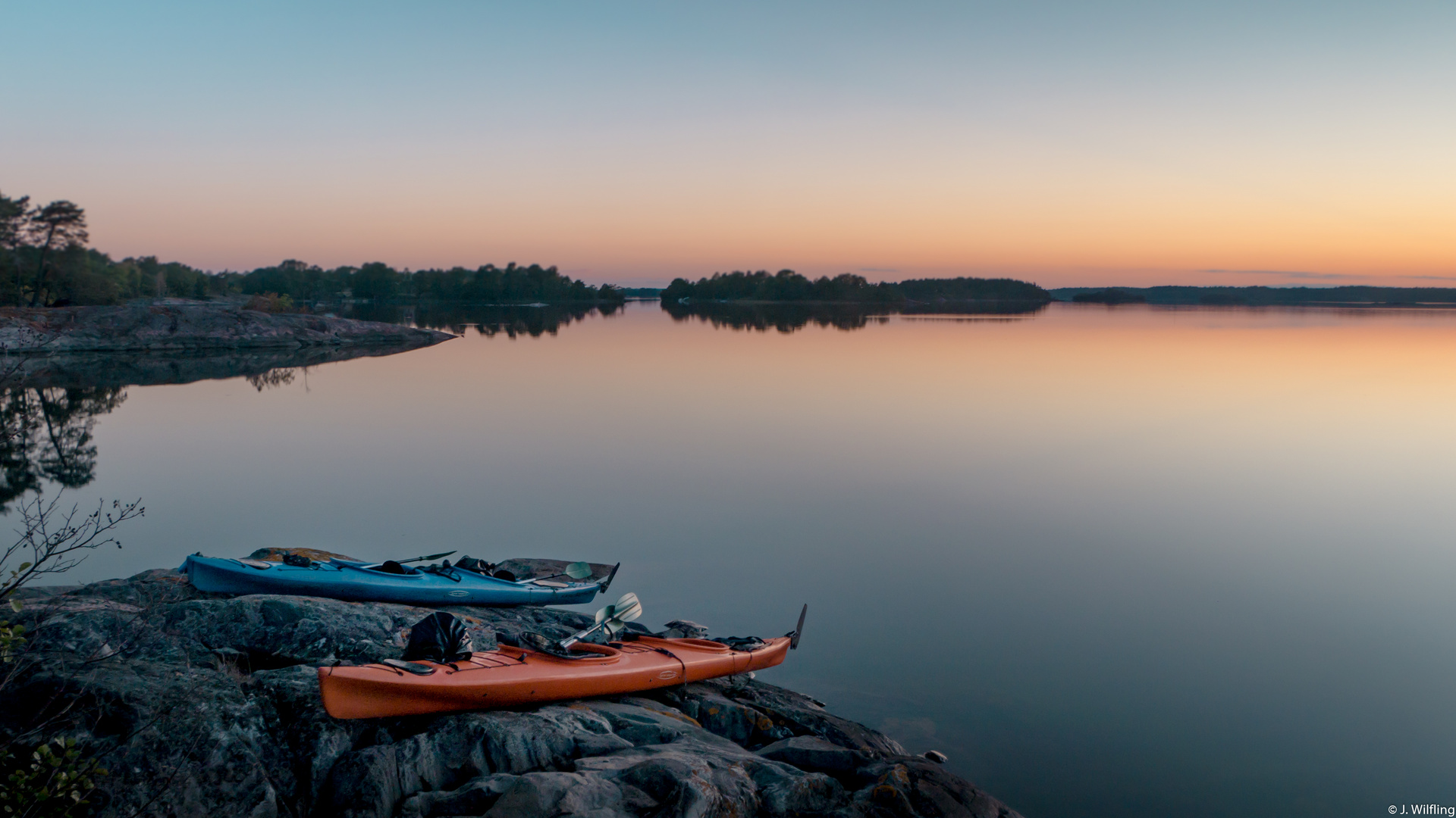 Kajaks in Schweden