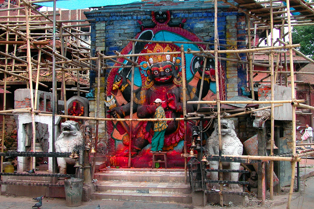 Kal Bhairab statue gets renovation