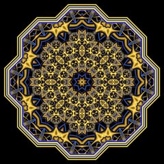 Kaleidoskop 206-39_C (gol-sch-bl)R_K041+K041