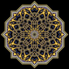 Kaleidoskop 206-39_C (gol-sch-bl)R_K047+K047