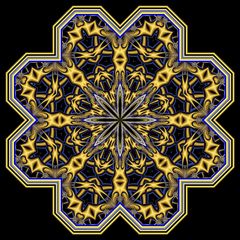 Kaleidoskop 206-39_C (gol-sch-bl)R_K066+K066