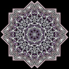 Kaleidoskop 206-45-A (silbergrau + violett)_K003