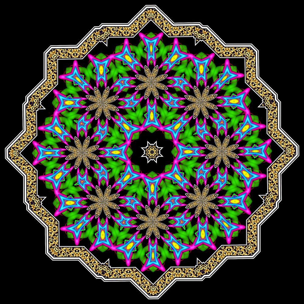 Kaleidoskop_ 2xK119+K014v aus Knot-Fraktal 2864