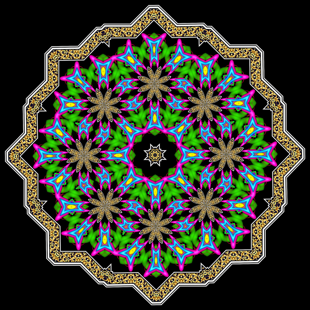 Kaleidoskop_ 2xK119+K014v aus Knot-Fraktal 2864