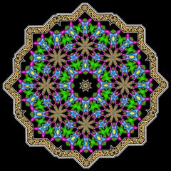 Kaleidoskop_ 2xK119+K014v aus Knot-Fraktal 2864