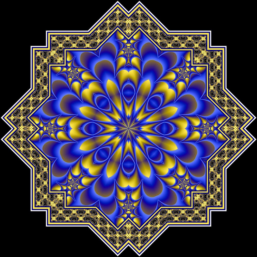 Kaleidoskop 486 aus dem Fraktal 149-43a