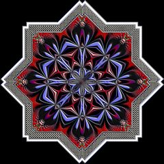 Kaleidoskop aus FE-Fraktal (157-11+Ff-115)