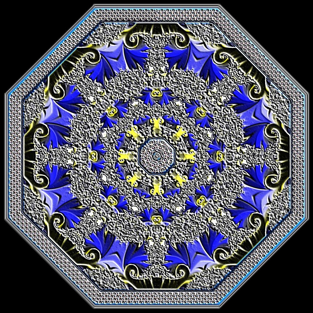 Kaleidoskop aus FE-Fraktal  (160-125+Sd-11)