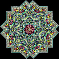 Kaleidoskop aus Fraktal pu31-172