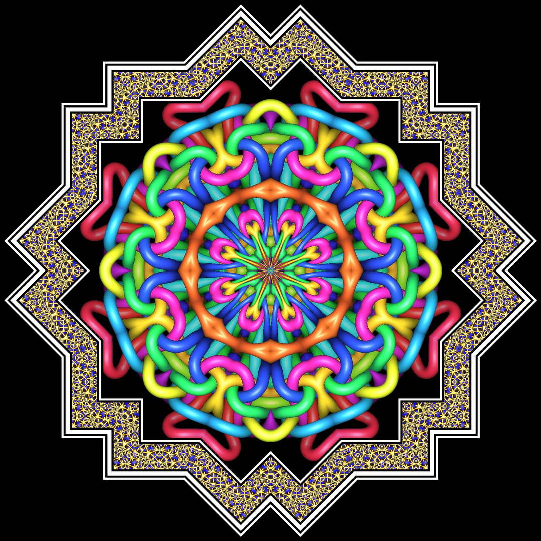 Kaleidoskop K127  aus Knot-Fraktal 1337
