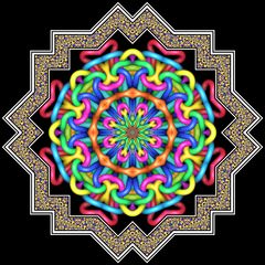 Kaleidoskop K127  aus Knot-Fraktal 1337