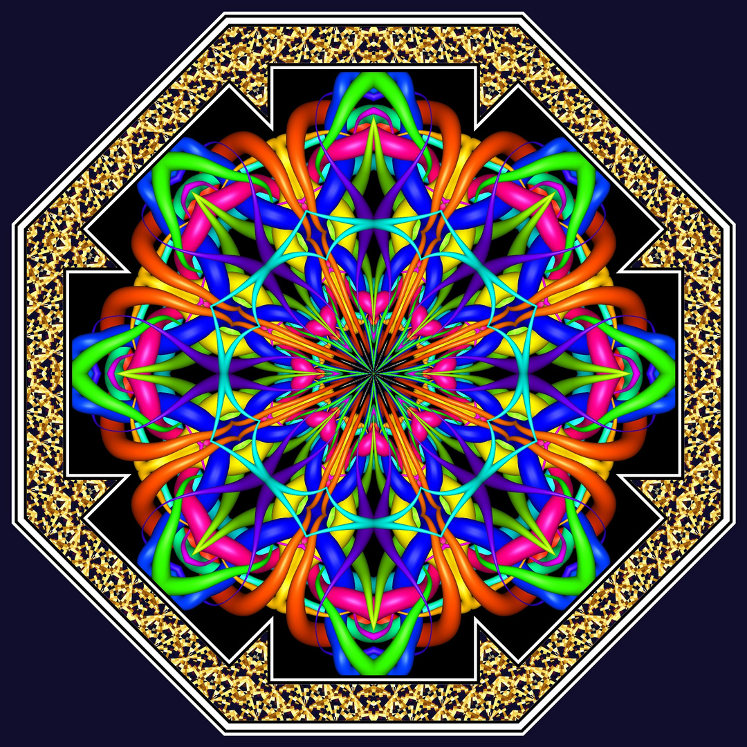 Kaleidoskop K135 aus Knot-Fraktal 2864 