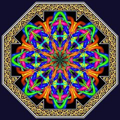 Kaleidoskop K135 aus Knot-Fraktal 2864 