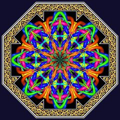 Kaleidoskop K135 aus Knot-Fraktal 2864 