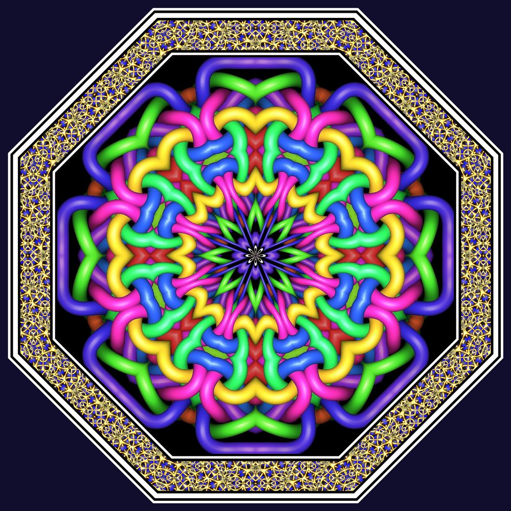 Kaleidoskop K469  aus Knot-Fraktal 1337