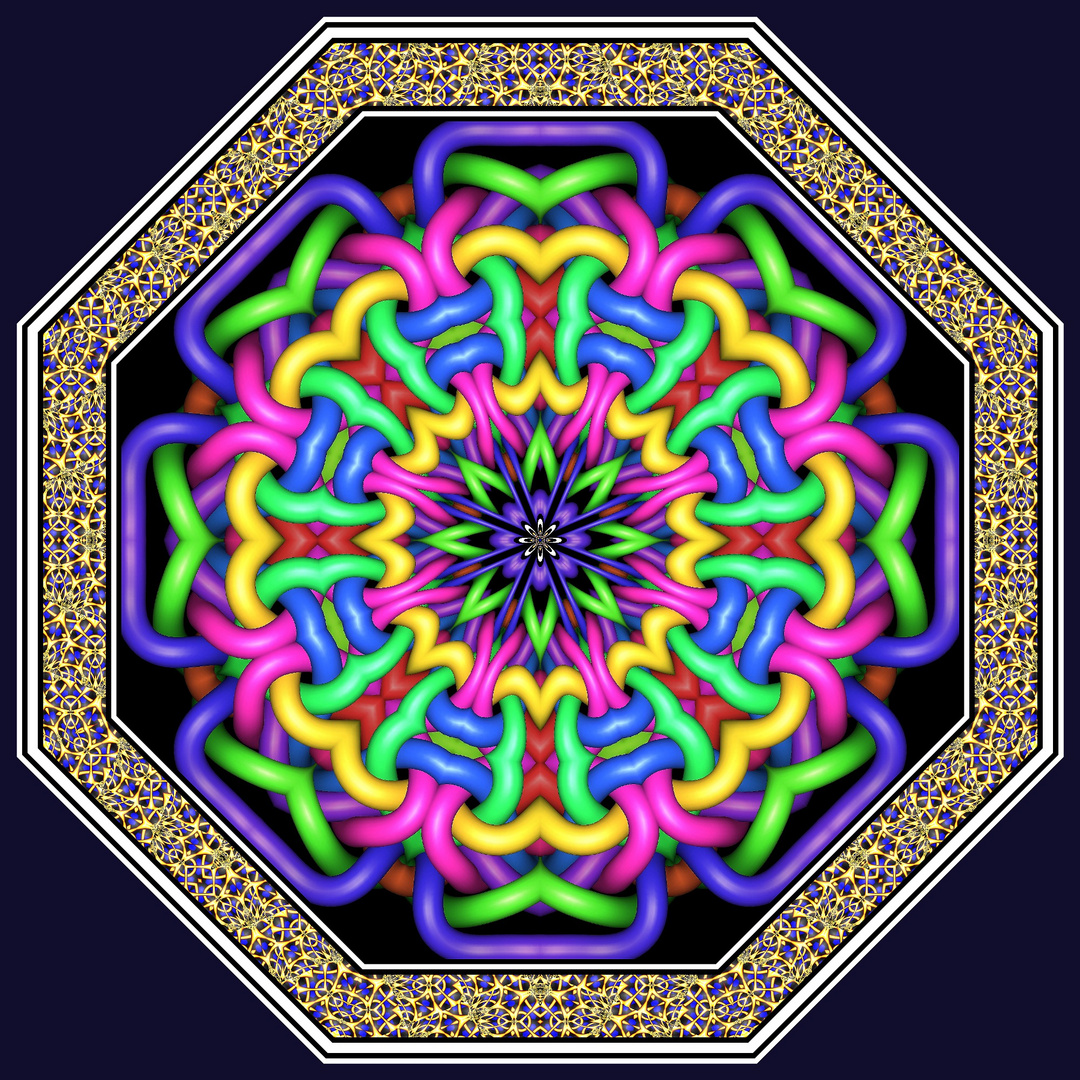 Kaleidoskop K469  aus Knot-Fraktal 1337