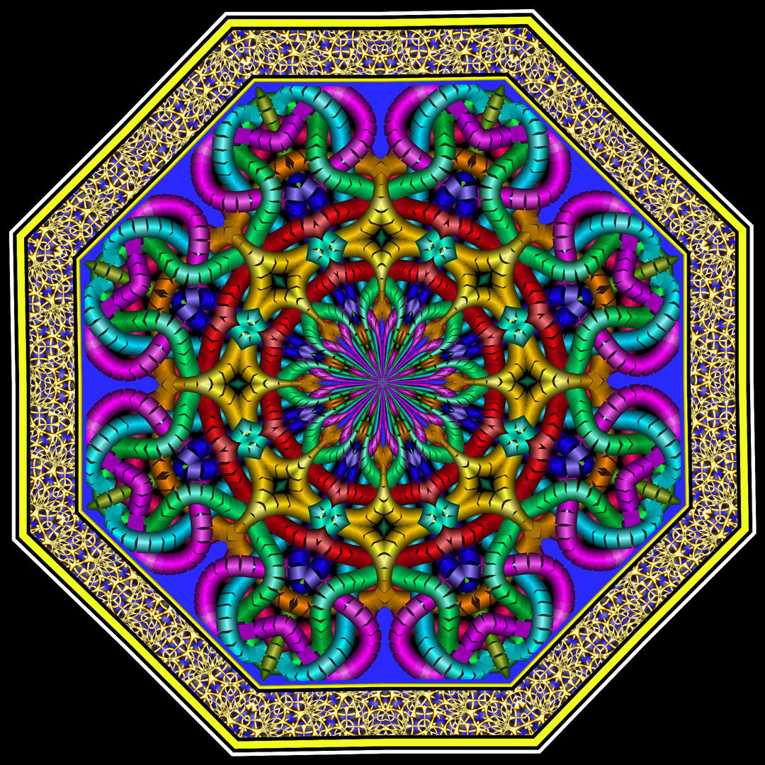 Kaleidoskop K472 vom Knot-Fraktal 1005