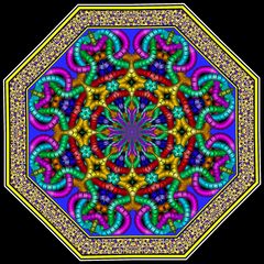 Kaleidoskop K472 vom Knot-Fraktal 1005