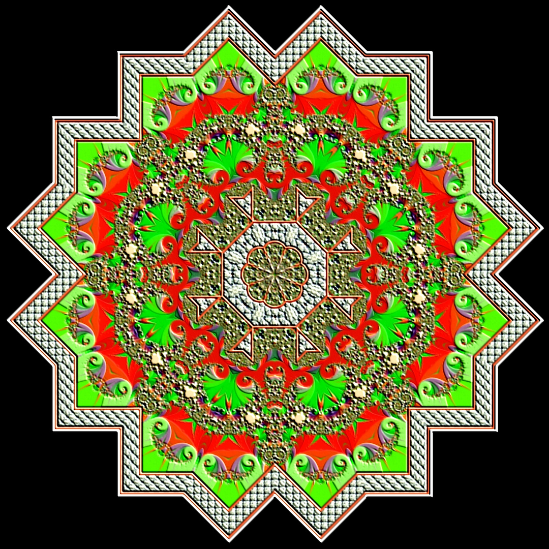 Kaleidoskop von FE-Fraktal (160-125 - RG-Ff-100)