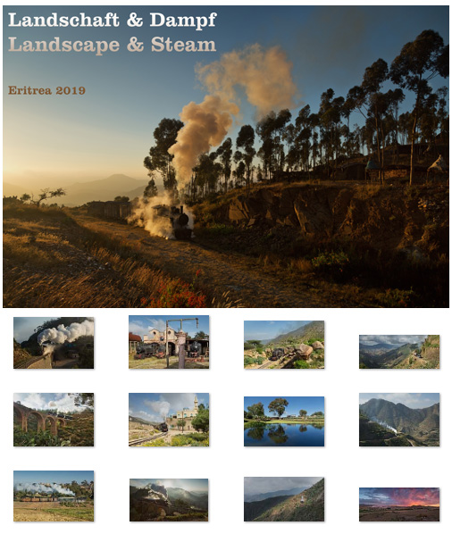 Kalender 01  Eritrea 2019: Landschaft & Dampf