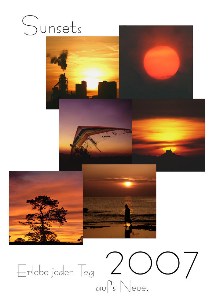 Kalender 2007 Sunsets
