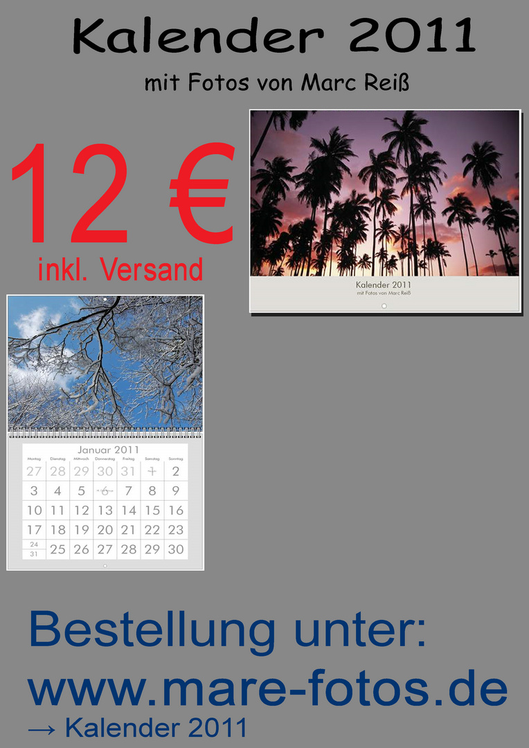 Kalender 2011 - Es ist wieder soweit...