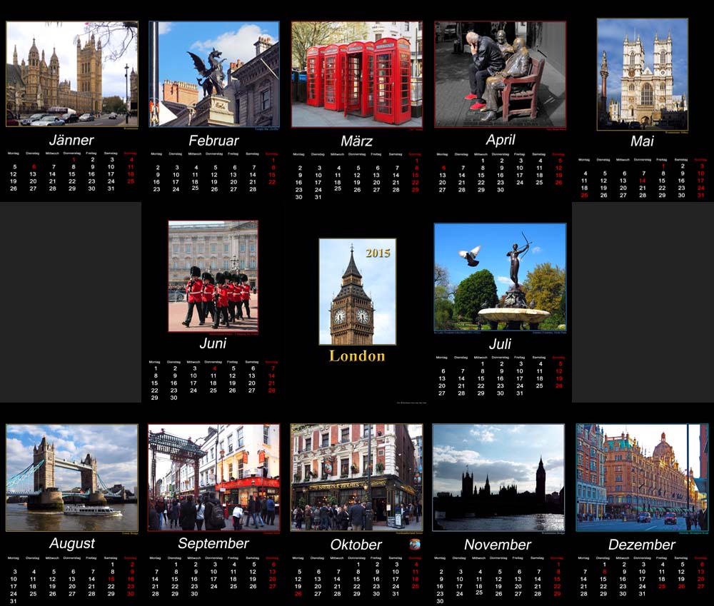 Kalender 2015 - London