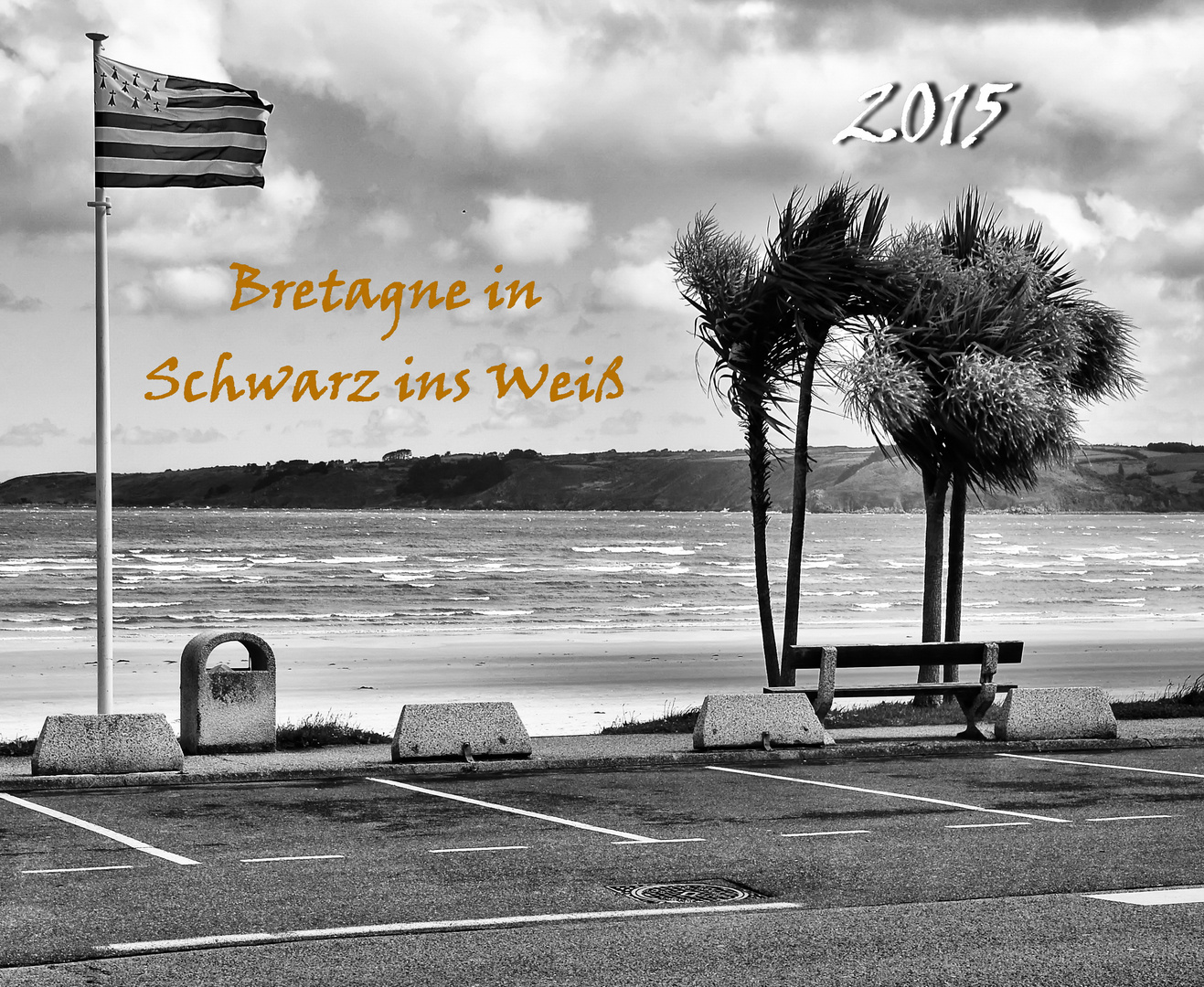 Kalender - Bretagne Schwarz und Weiß