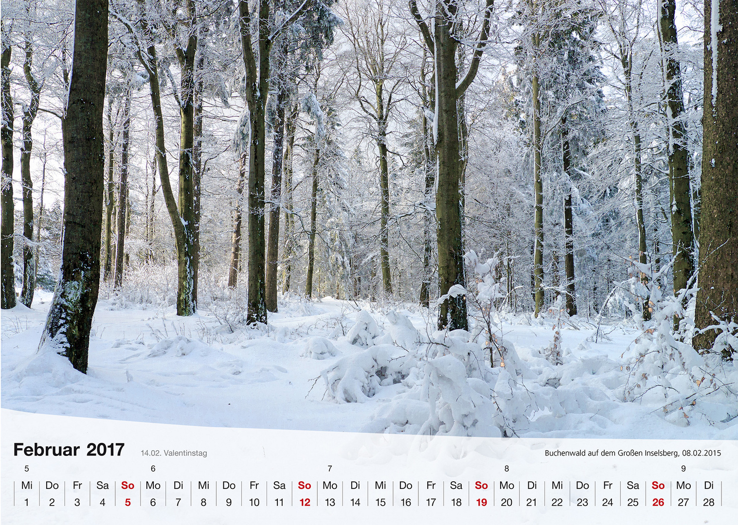 Kalender Thüringer Landschaften 2017 Februar