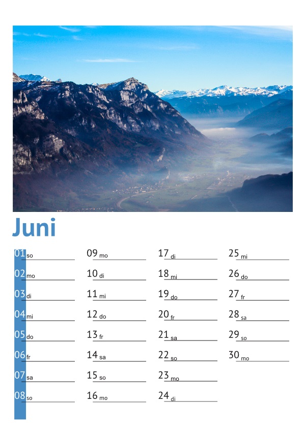 Kalender Walensee 2014: Juni