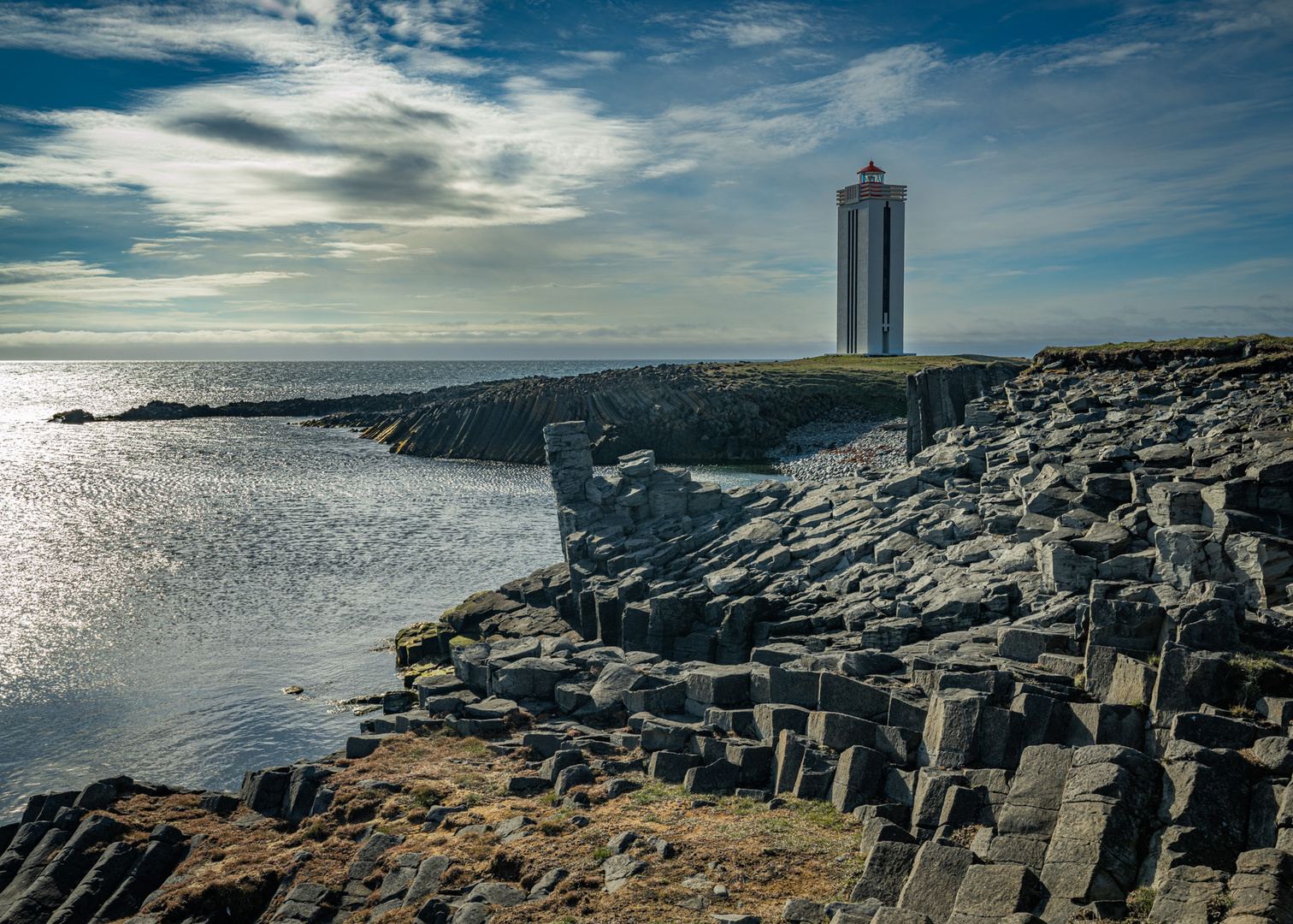 Kálfshamarsviti Leuchtturm