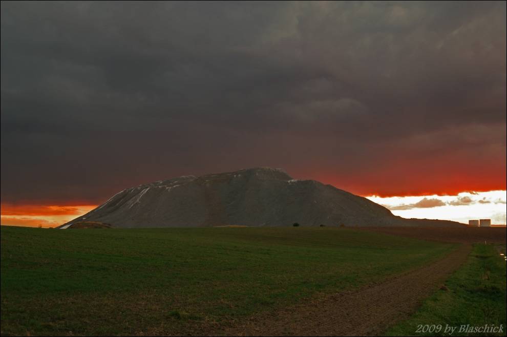 Kaliberg im Sonnenuntergang