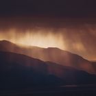 Kalifornien, USA - Panorama der Sankt-Andreas-Verwerfung im Sonnenuntergang