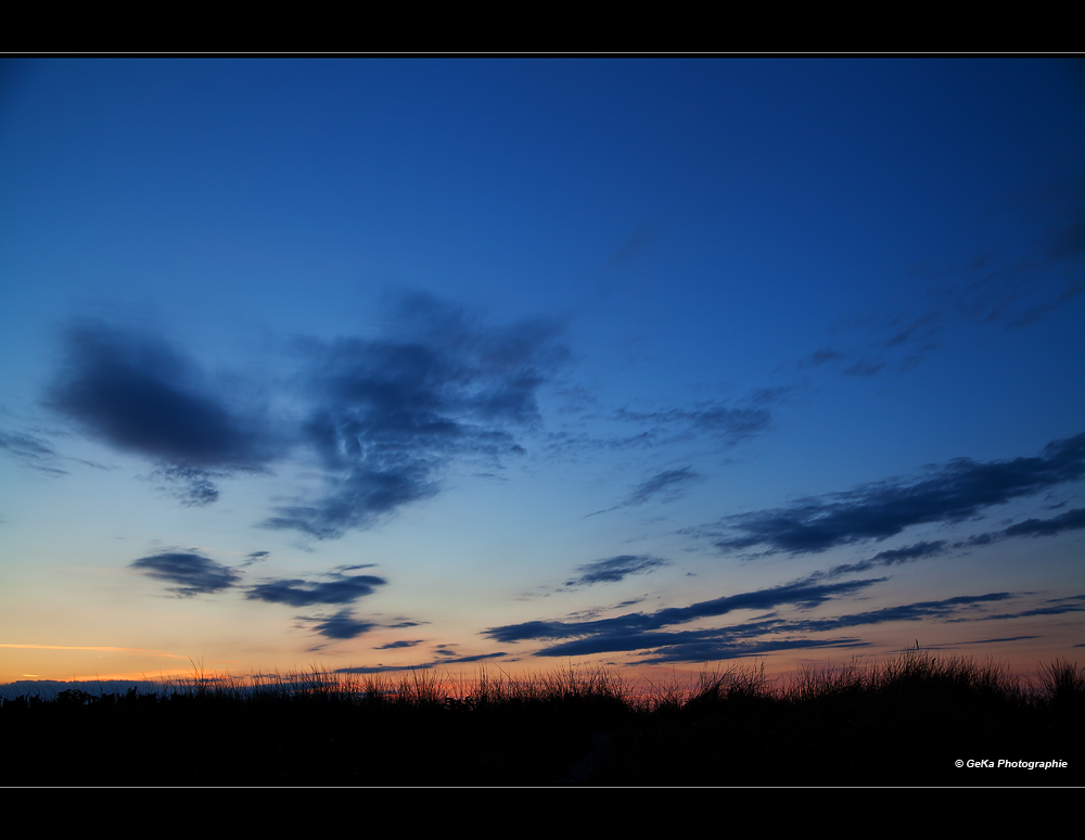 kalifornischer Abendhimmel