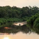 Kalimantan - Sonnenuntergang auf dem Sekonyer River