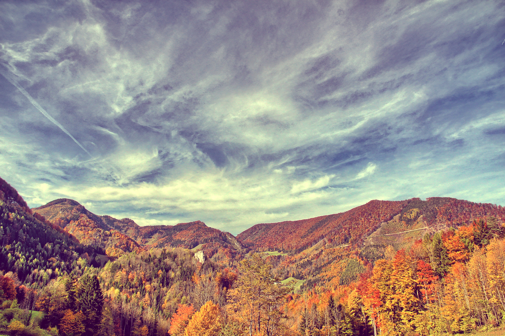 Kalkalpen im Herbst