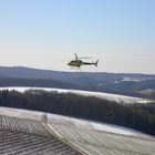 Kalkhelikopter im Einsatz