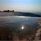 Kalksinterterrassen im Gegenlicht