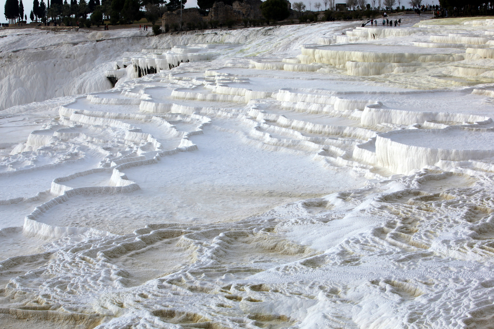 Kalksteinterassen, Pamukkale in der Türkei