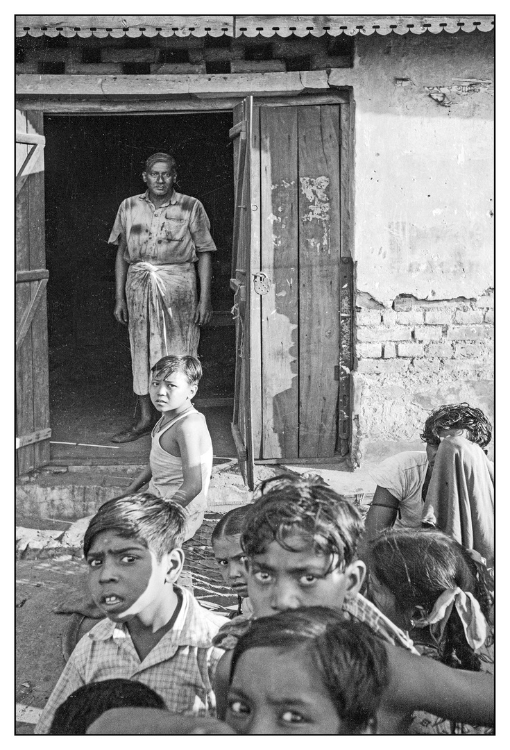 Kalkutta 1956 - Kinderaugen - Analoge Fotografie