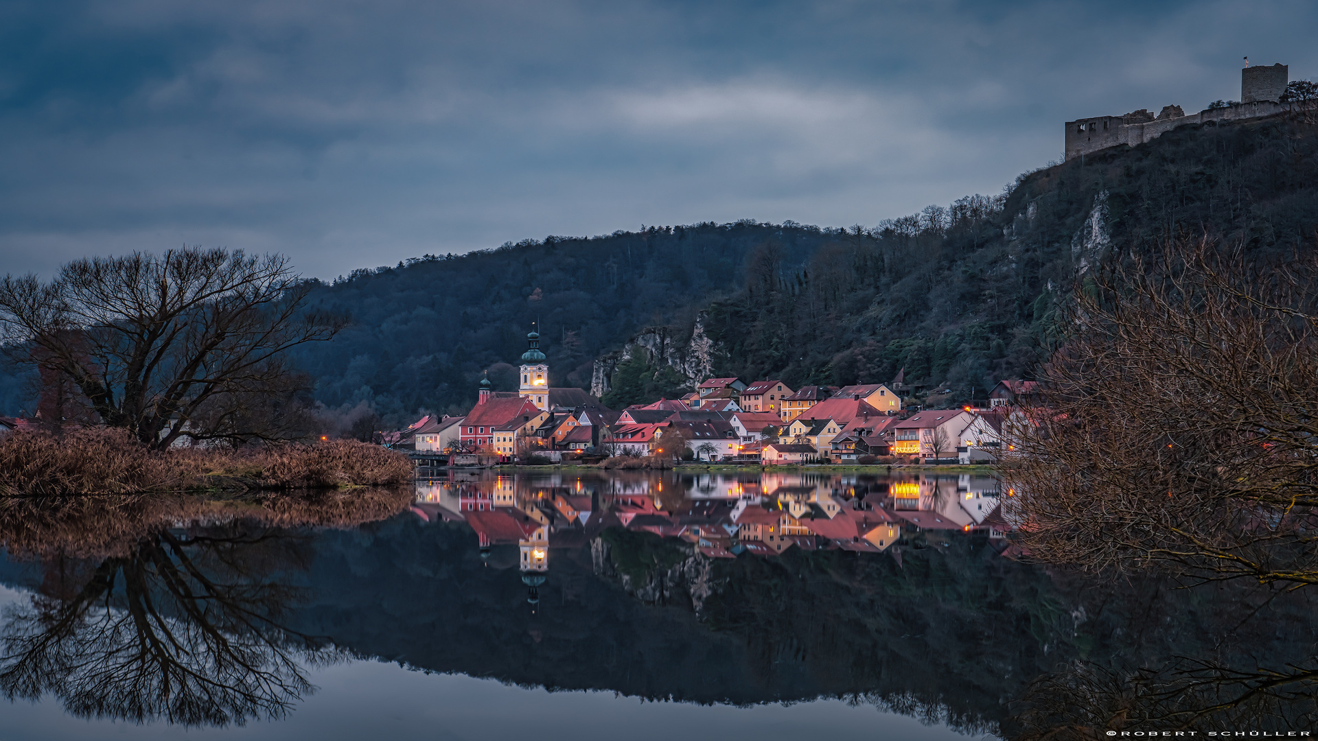 Kallmünz:  Abends im Zwielicht.