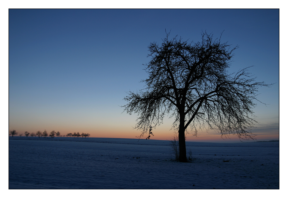 Kalt, klar und blau