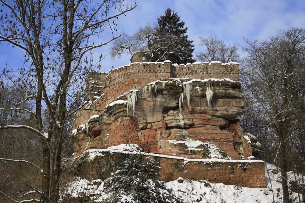 Kalte Mittelalterschönheit (Burg Diemerstein)