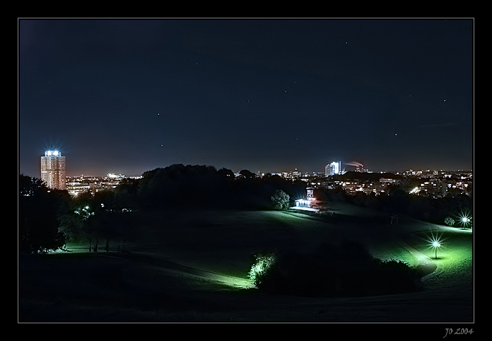 kalte Nacht im Olympiapark