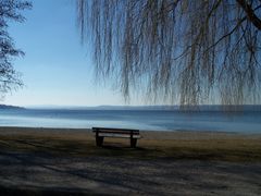 kalte Sonnenstrahlen in Diessen am 16.2.08 zu genießen