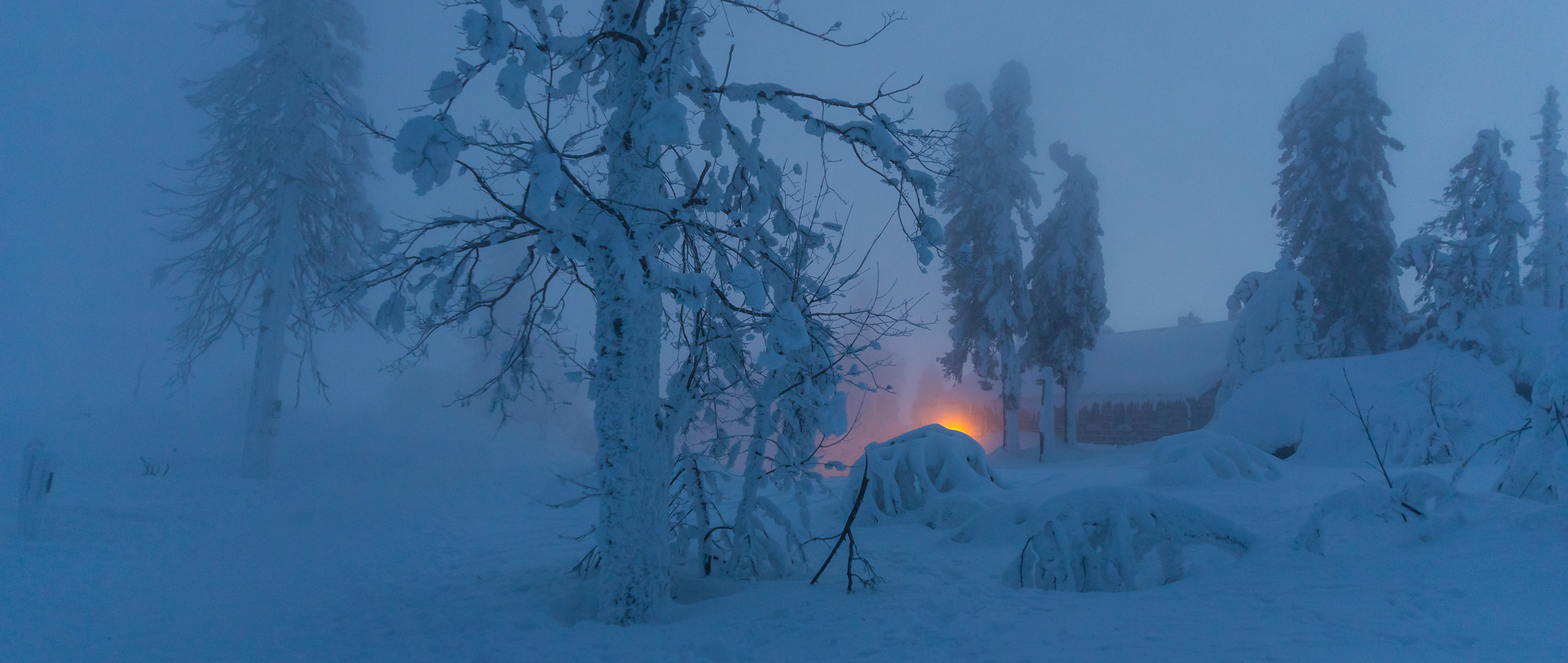 Kalte warme Winternacht