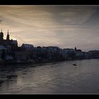 Kalter Abendhimmel über Basel